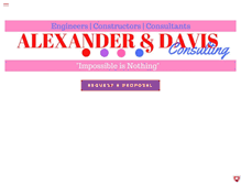 Tablet Screenshot of alexanderanddavis.com